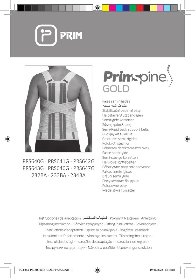 Prim Primspine GOLD PRS640G Fitting instructions