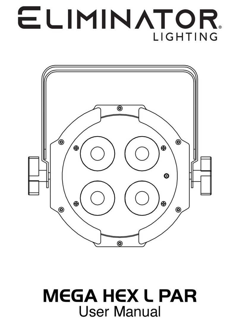 Eliminator Lighting MEGA HEX L PAR user manual