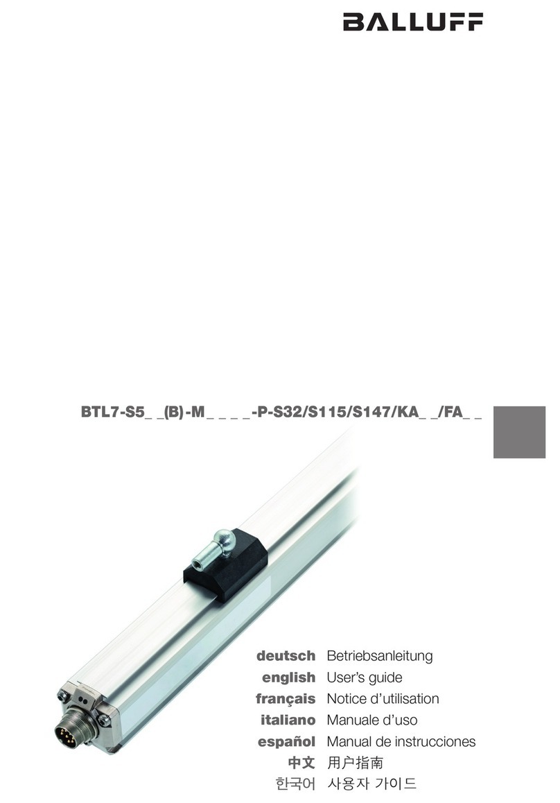 Balluff BTL7-S5 (B) M P S32/S115/S147/KA FA Series user guide