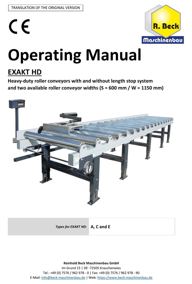 R. Beck Maschinenbau EXAKT HD operating manual