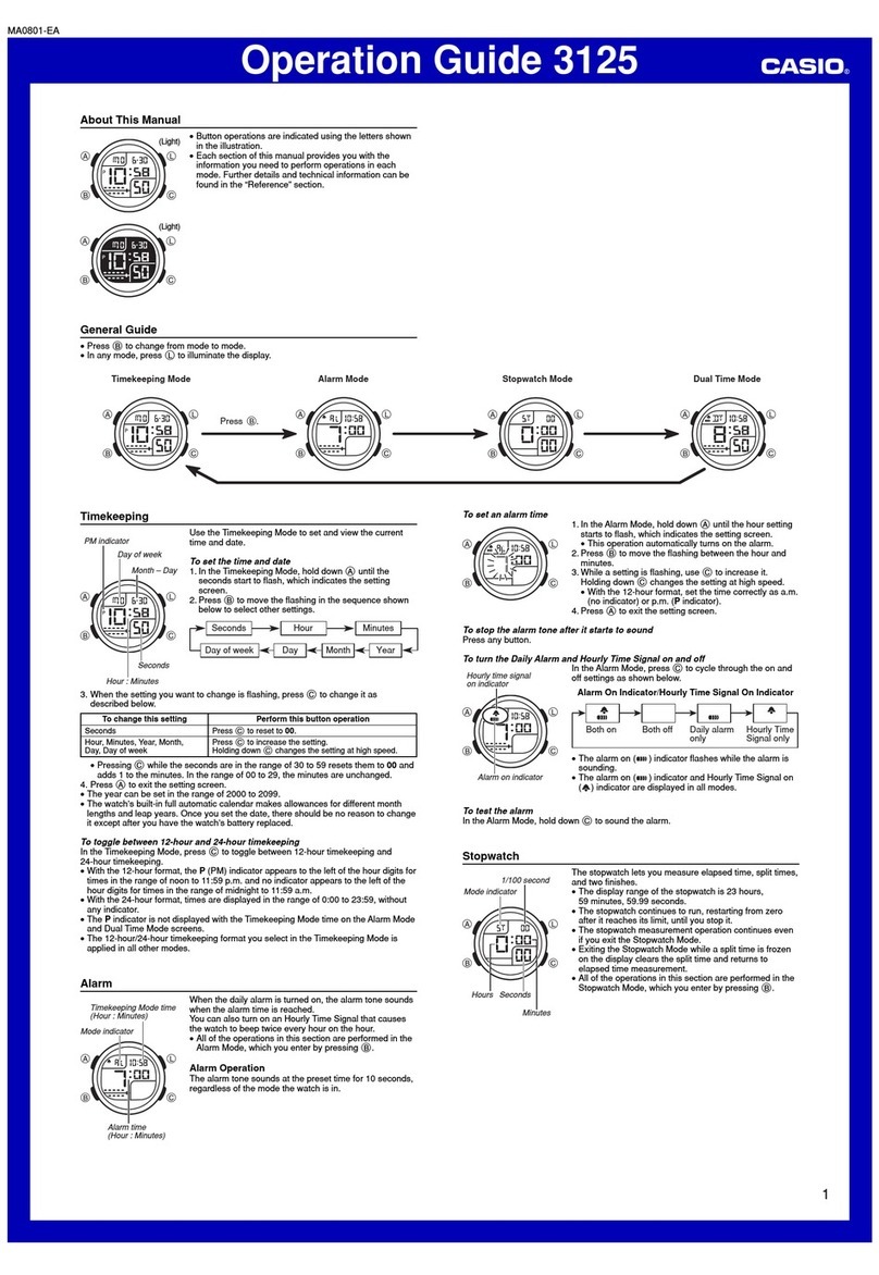 Casio 3125 User manual Casio 3125 User manual