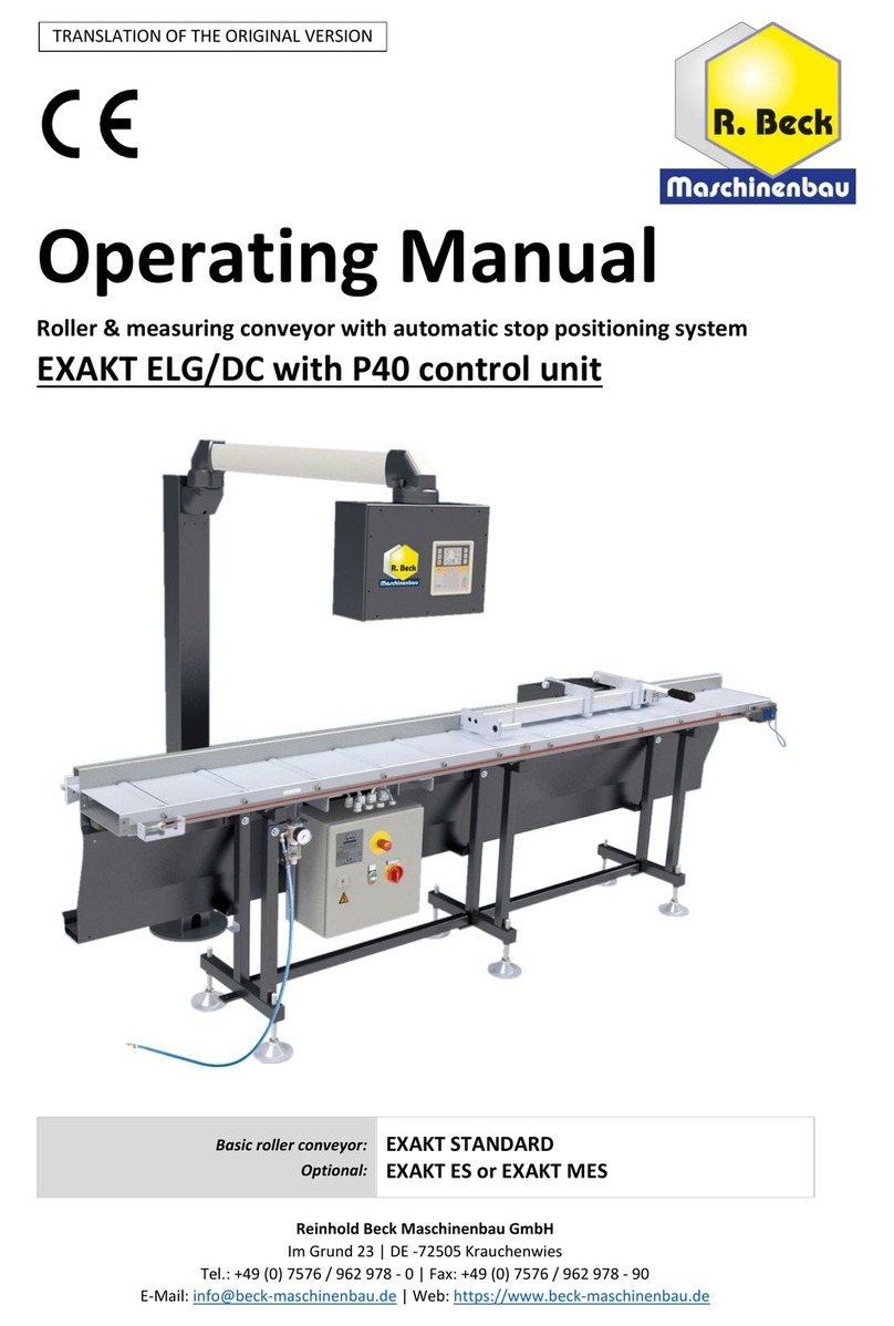 R. Beck Maschinenbau EXAKT ELG/DC operating manual