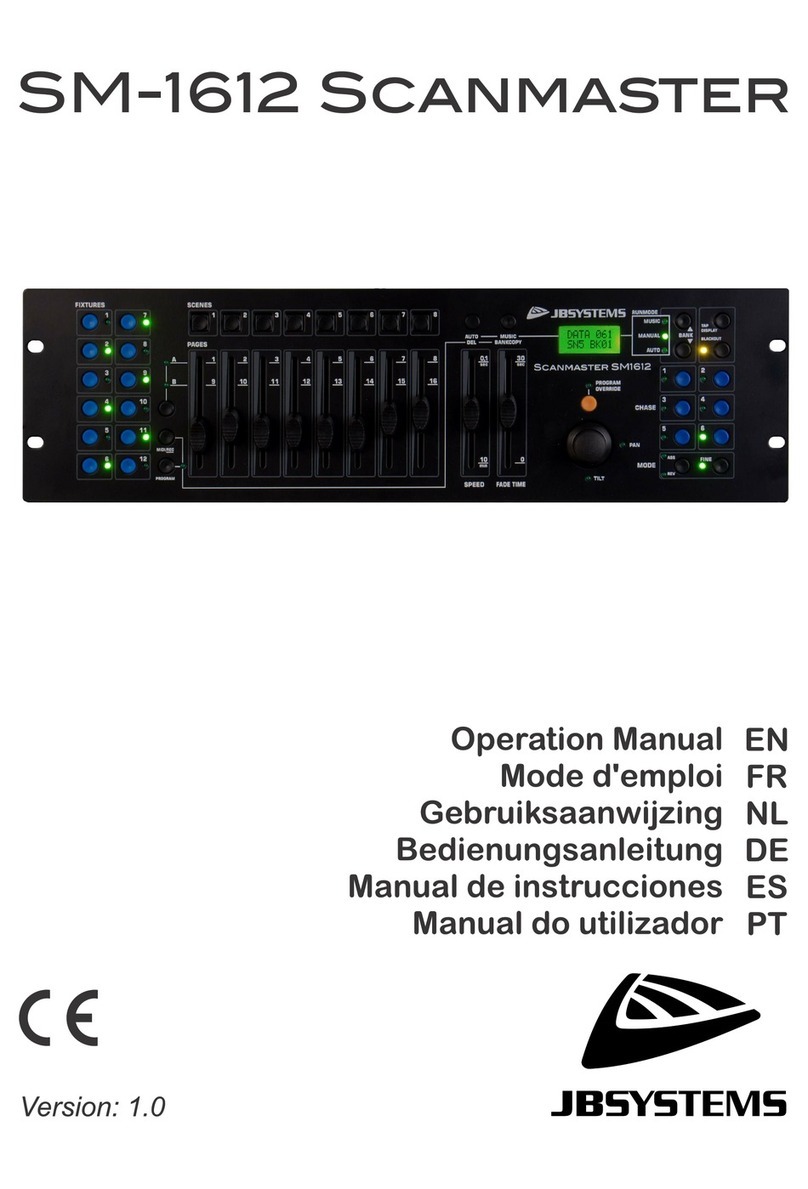 JB Systems SCANMASTER SM-1612 Operation manual JB Systems SCANMASTER SM-1612 Operation manual