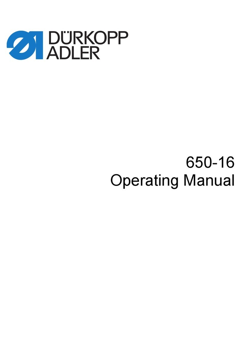 Dürkopp Adler 650-16 operating manual