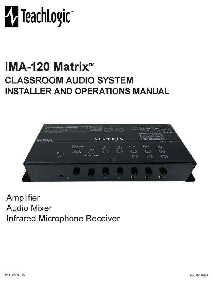 TeachLogic Matrix IRP-1650/LS4 Installer and Operation Manual