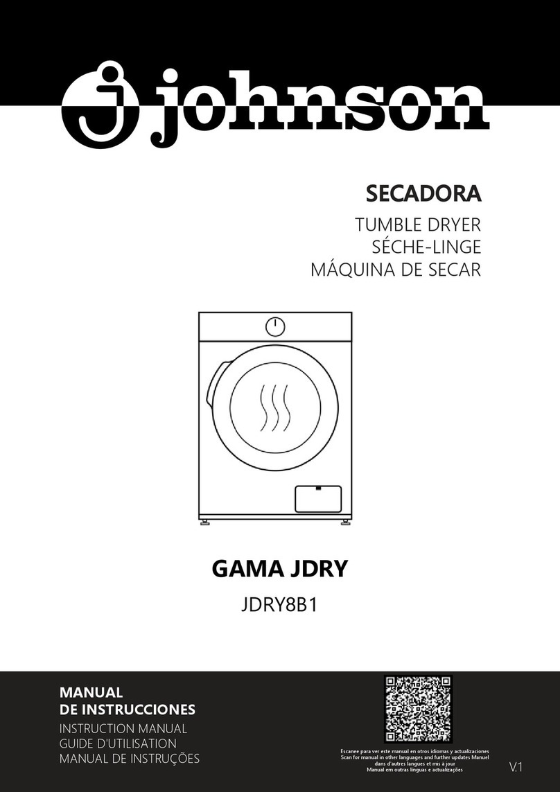 Johnson JDRY8B1 User manual