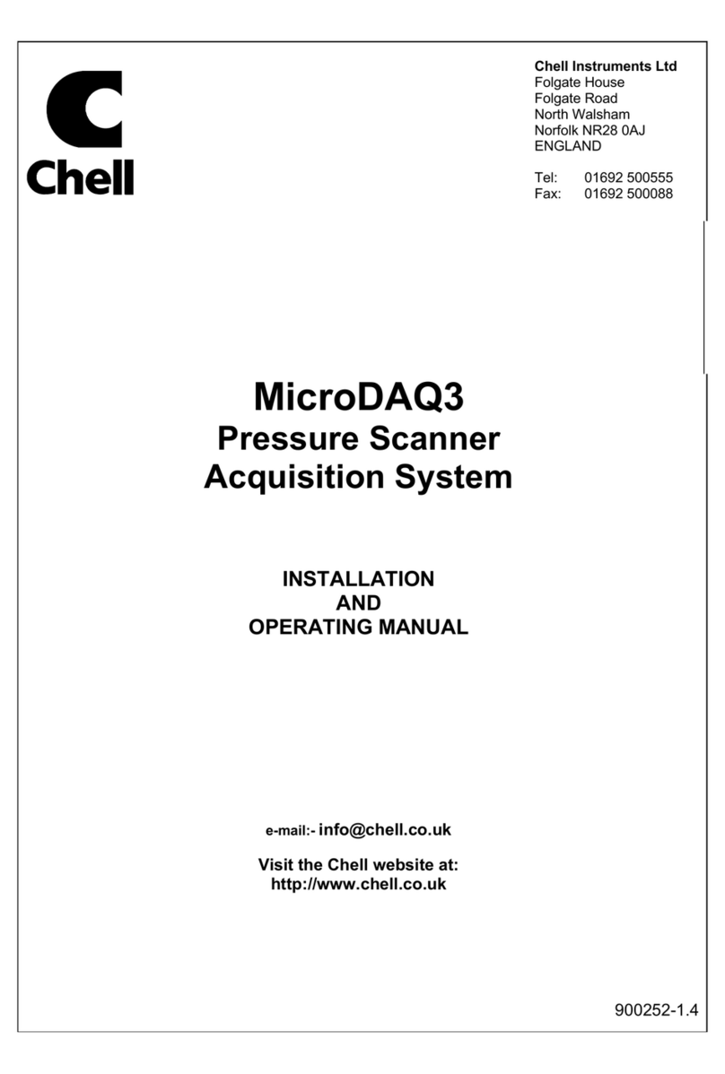 Chell MicroDAQ3 Installation and operating manual