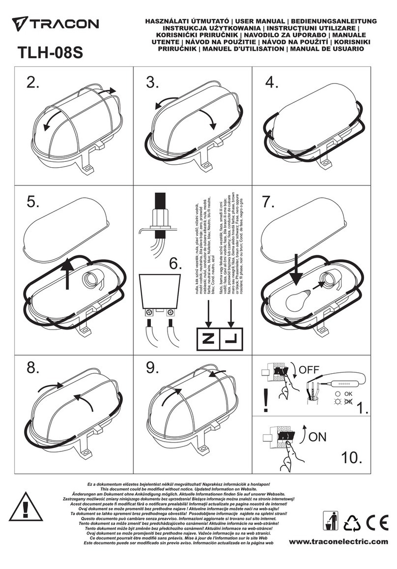 Tracon TLH-08S user manual Tracon TLH-08S user manual