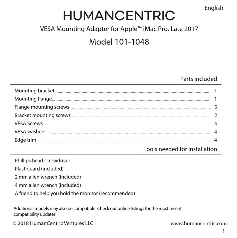 HumanCentric 101-1048 manual