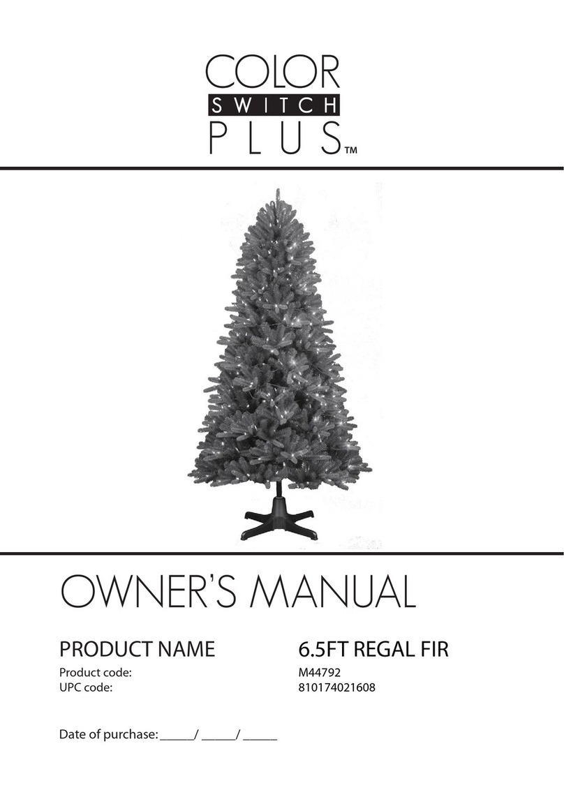Sears COLOR SWITCH PLUS 6.5FT REGAL FIR User manual