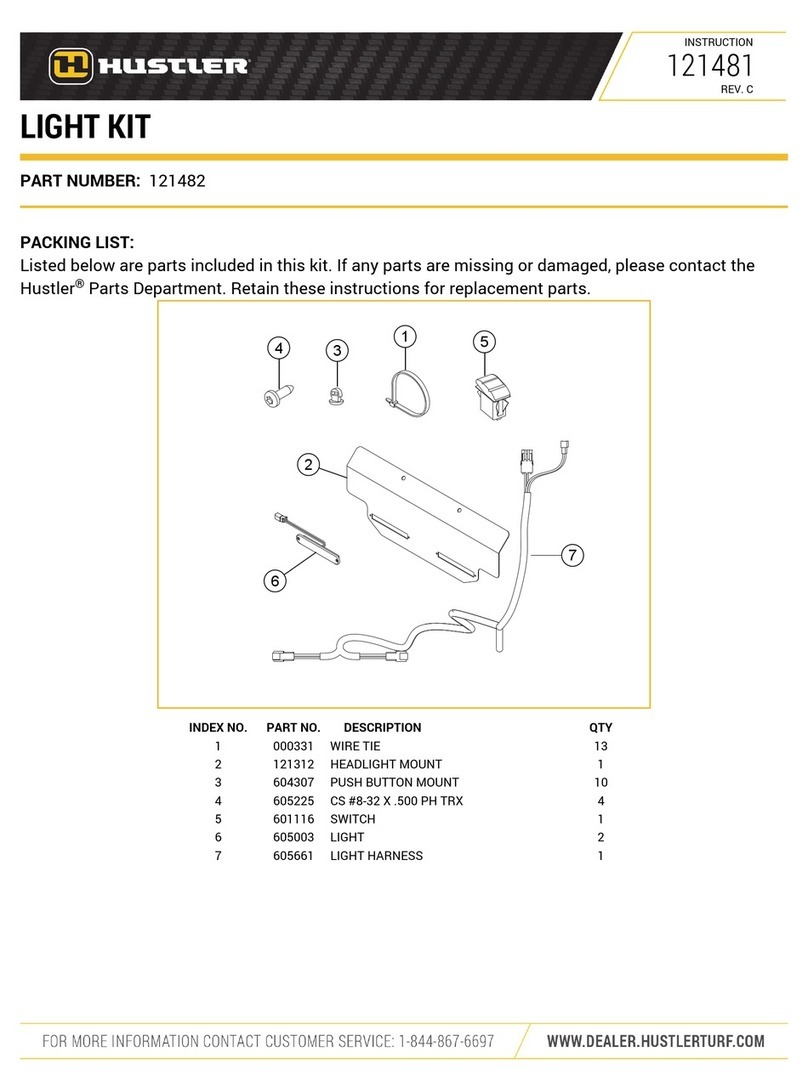 HUSTLER 121482 User manual HUSTLER 121482 User manual