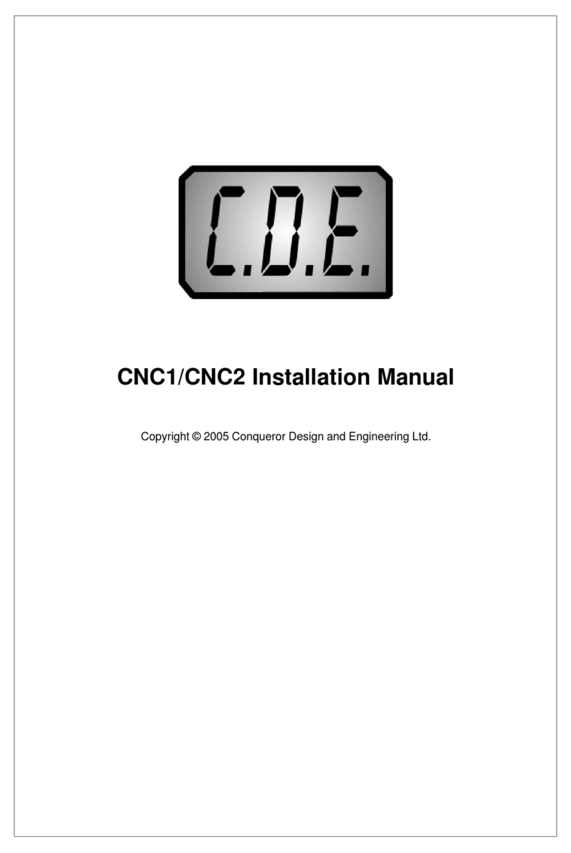 Conqueror CNC1 User manual