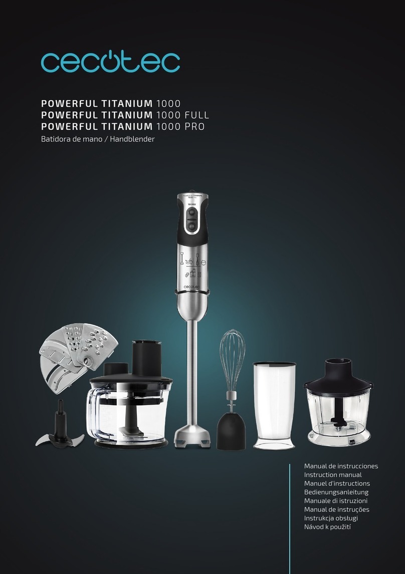 cecotec Powerful Titanium 1000 User manual