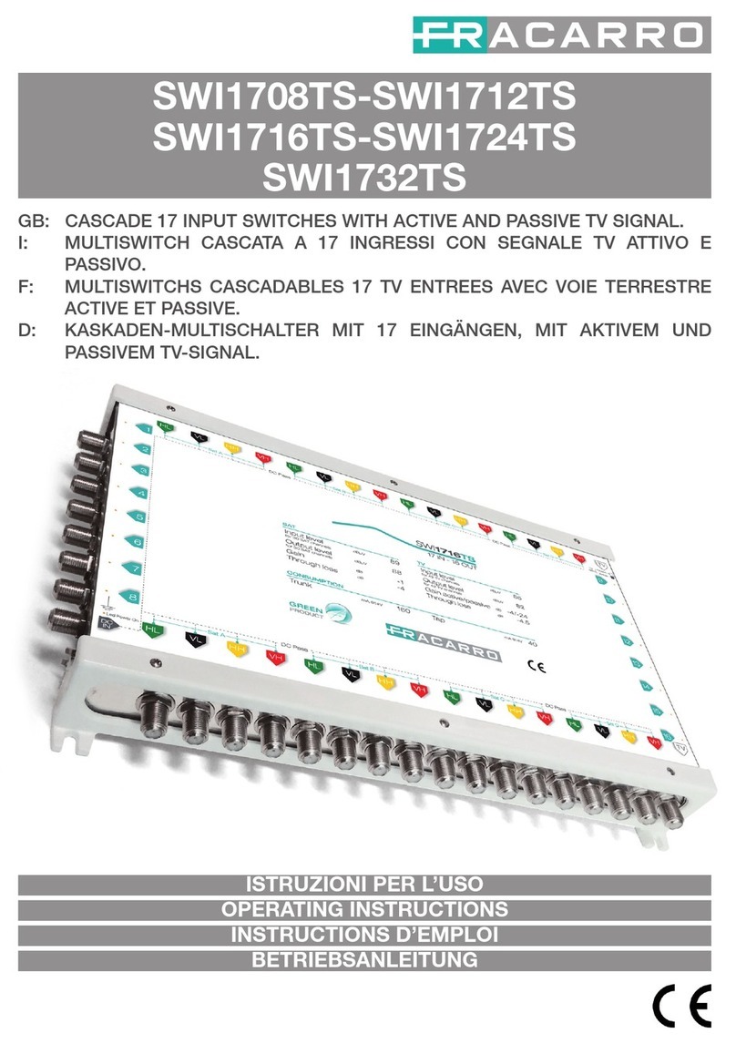 Fracarro SWI1732TS User manual