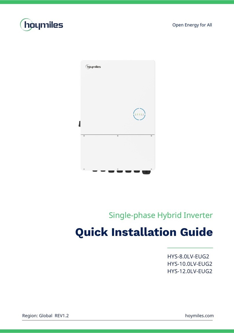 Hoymiles HYS-8.0LV-EUG2 Quick installation guide
