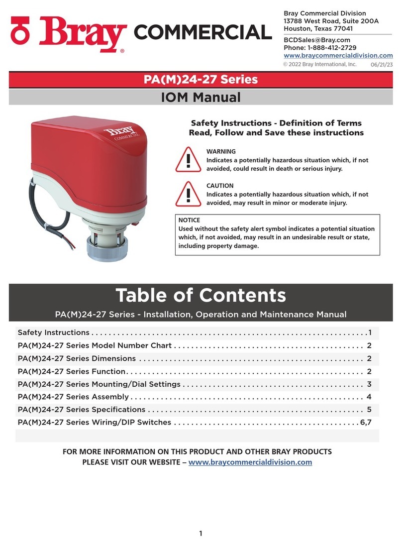 Bray PA(M)24-27 Series User manual