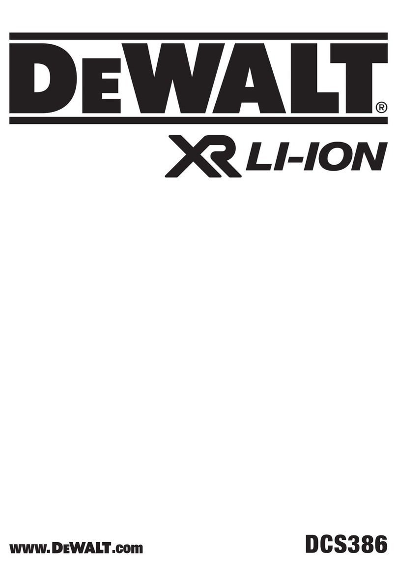 DeWalt DCS386NT User manual