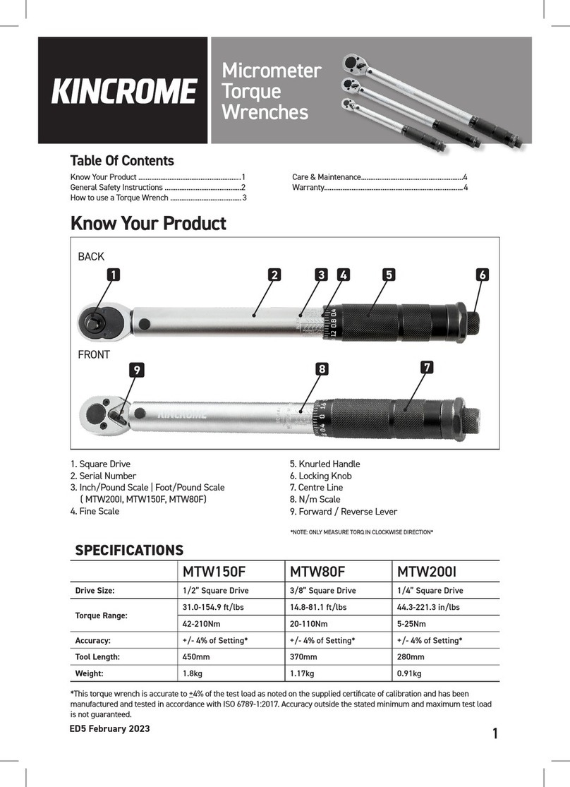 kincrome MTW150F manual