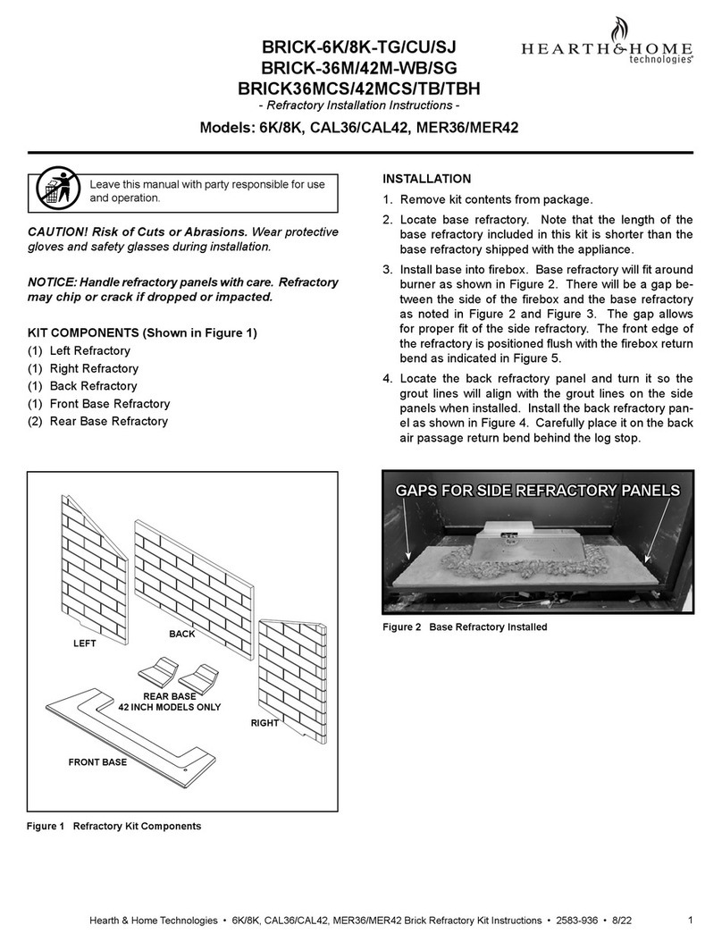 Hearth & Home BRICK-6K-TG installation instructions Hearth & Home BRICK-6K-TG installation instructions