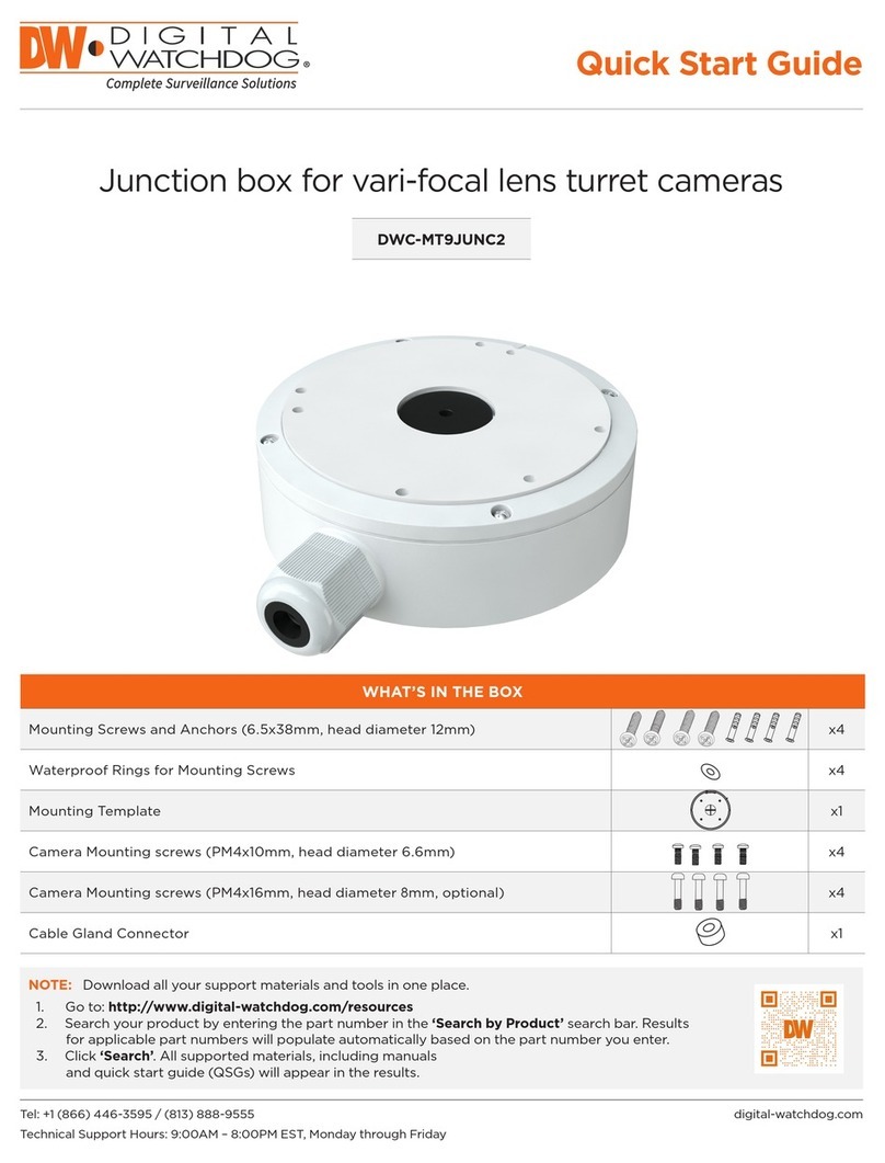 Digital Watchdog DWC-MT9JUNC2 quick start guide
