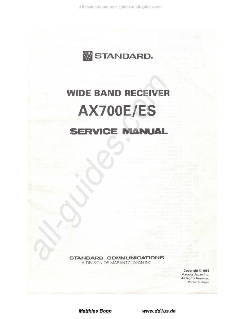Standard AX700E Service manual