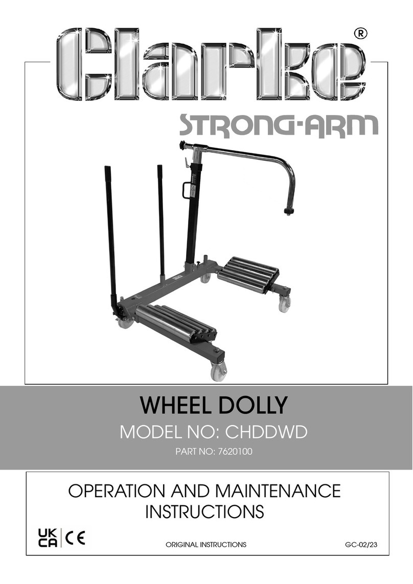 Clarke STRONG-ARM CHDDWD Operation and maintenance instruction