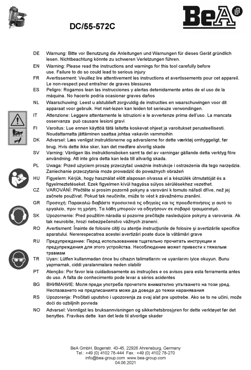 BEA DC/55-572C User manual