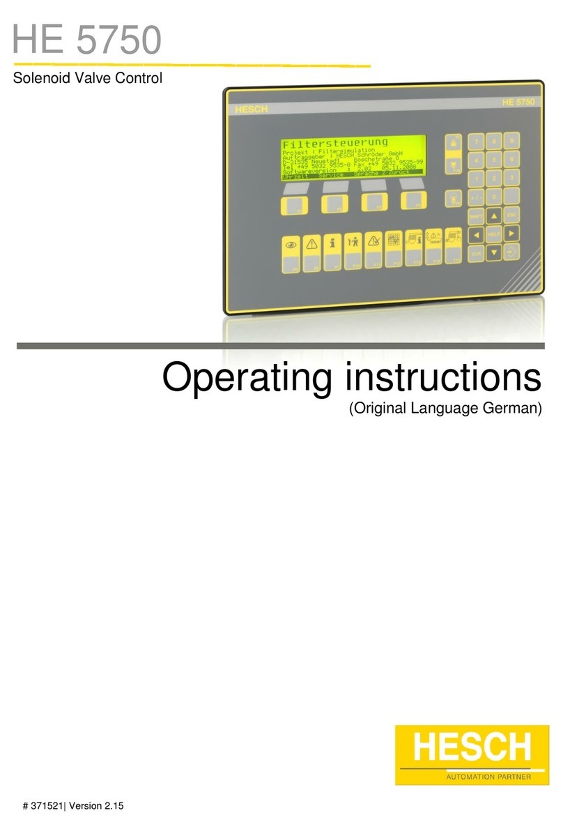 HESCH HE 5750 operating instructions