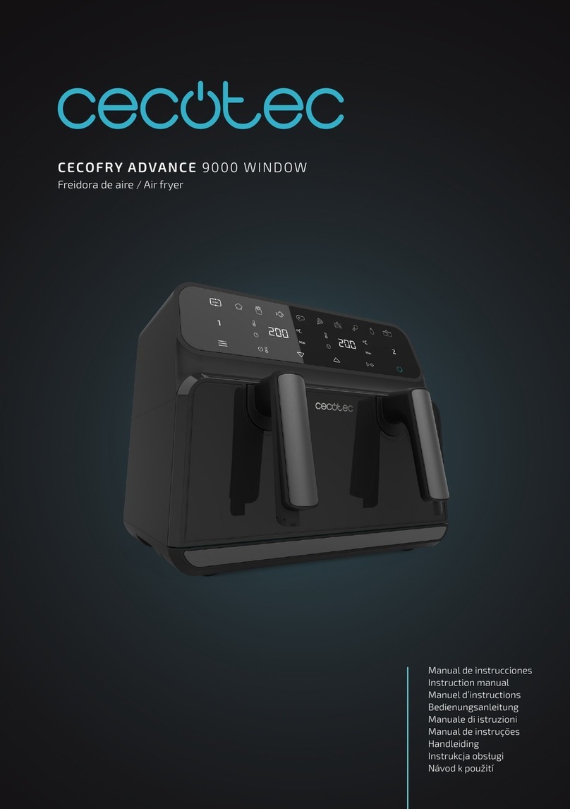 cecotec CECOFRY ADVANCE 9000 WINDOW User manual