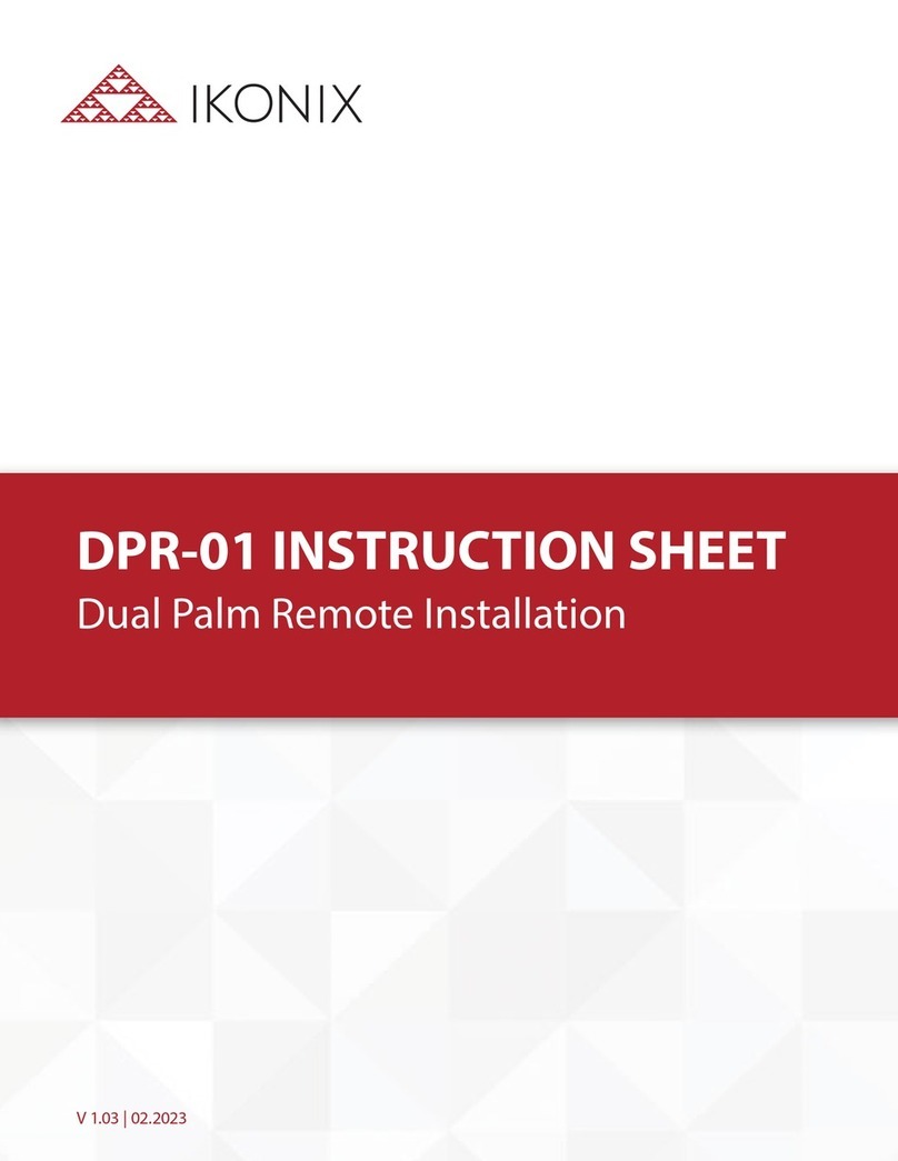 IKONIX DPR-01 instruction sheet