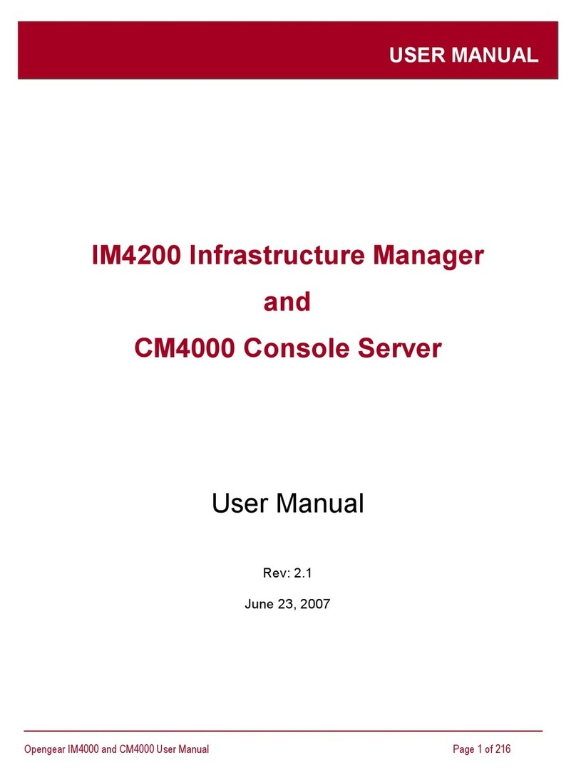 Opengear IM4000 user manual