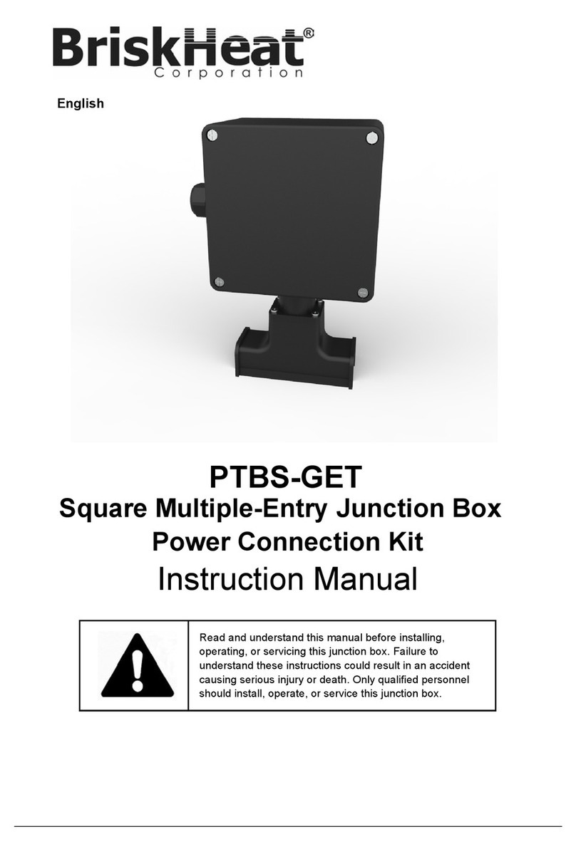 BriskHeat PTBS-GET instruction manual
