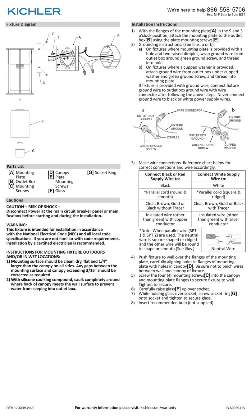 Kichler Lighting Camillo quick start guide