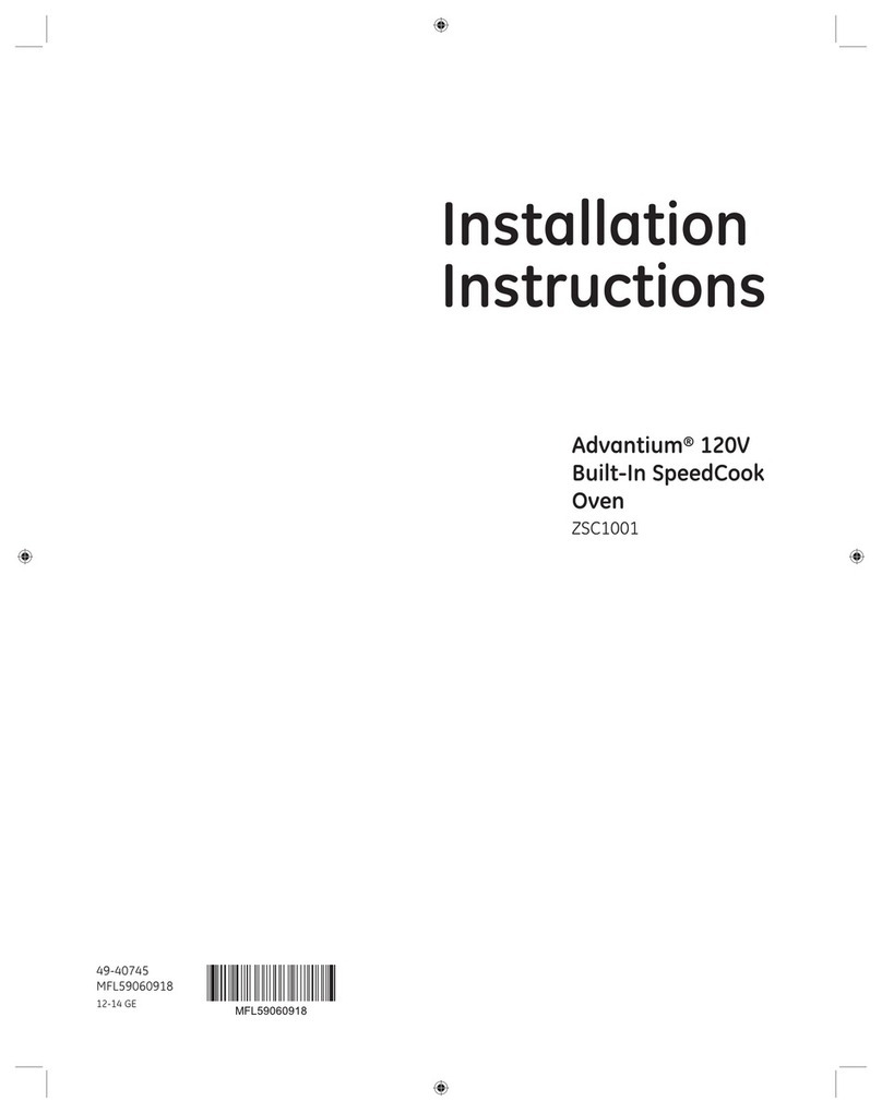 GE Advantium ZSC1001J1SS User manual