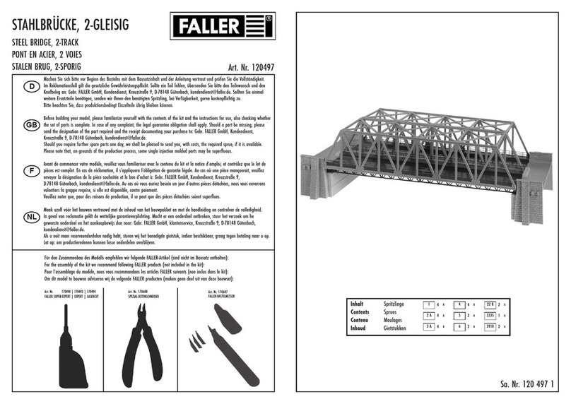 Faller STEEL BRIDGE 2-TRACK User manual