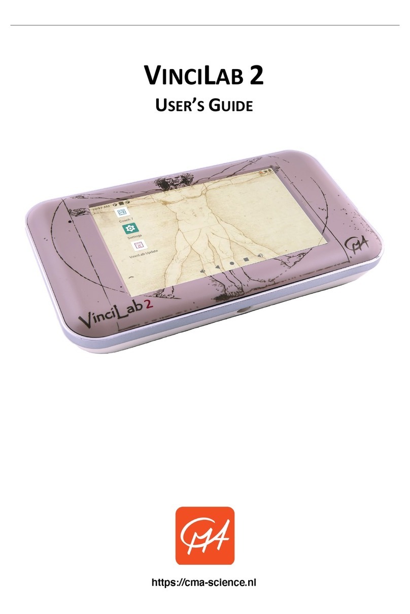 CMA Dishmachines VINCILAB 2 user manual