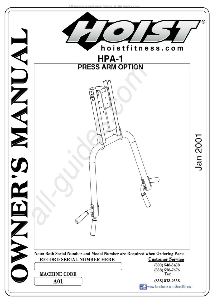 Hoist Fitness HPA-1 owner's manual
