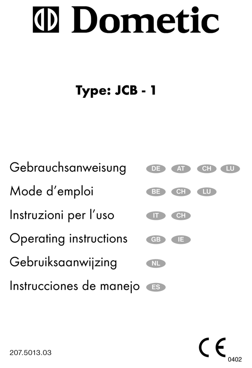 Dometic Type: JCB-1 User manual