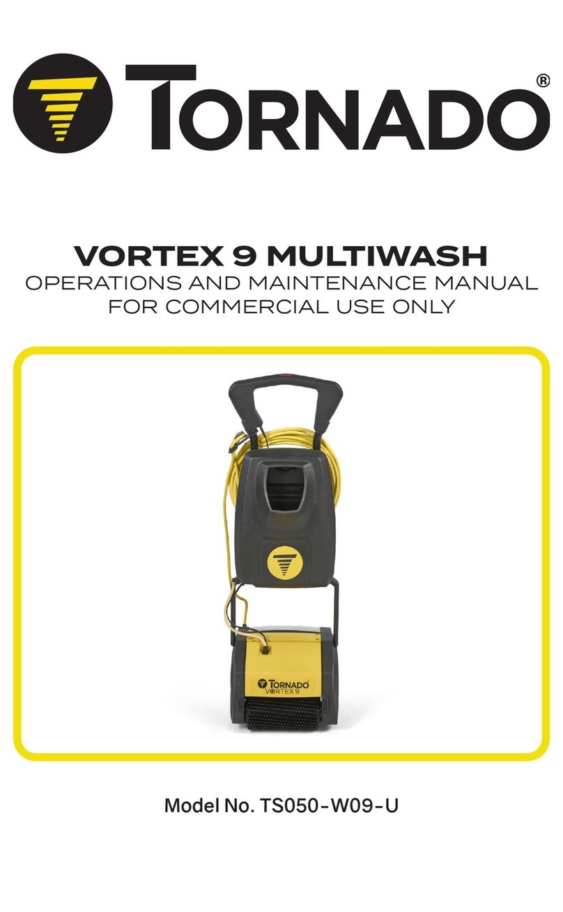 Tornado VORTEX 9 MULTIWASH Operation and maintenance manual Tornado VORTEX 9 MULTIWASH Operation and maintenance manual