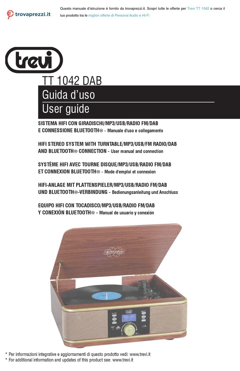 Trevi TT 1042 DAB user guide
