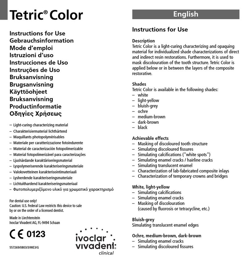 Ivoclar Vivadent Tetric Color User manual