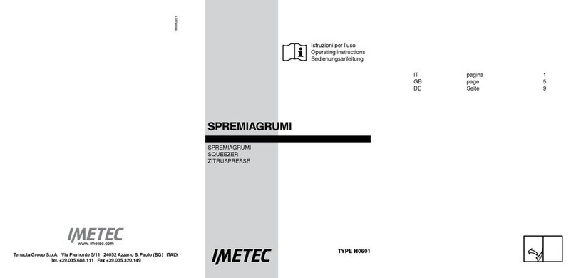 Imetec H0601 operating instructions
