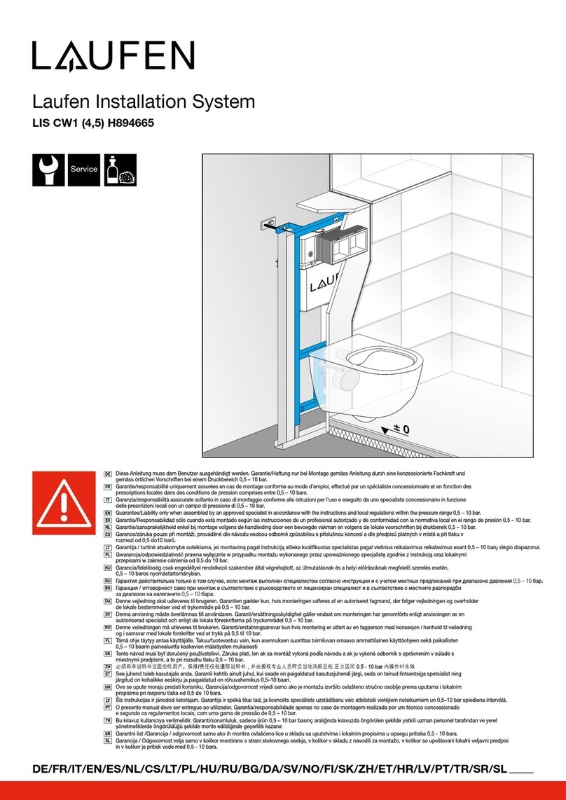 Laufen LIS CW1 4 H894665 manual