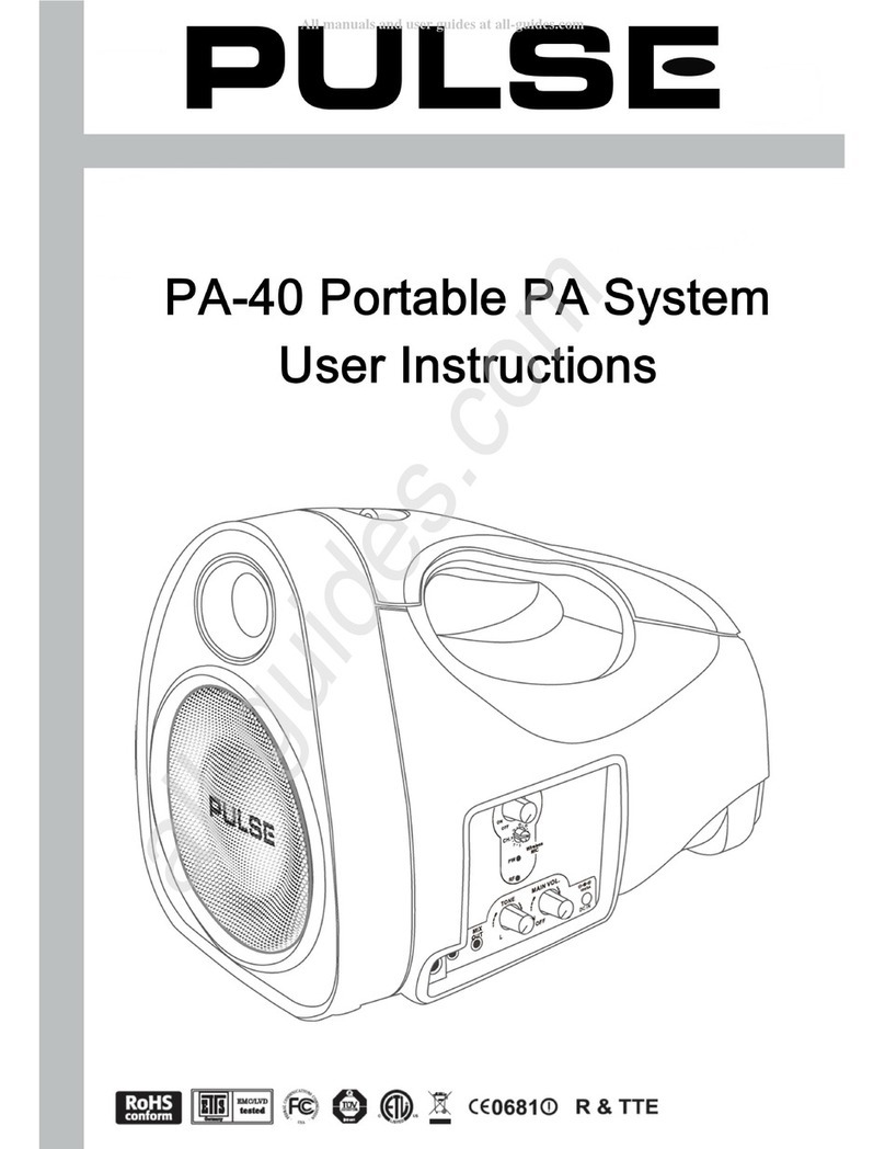 PULSE+ PA-40 User instructions PULSE+ PA-40 User instructions