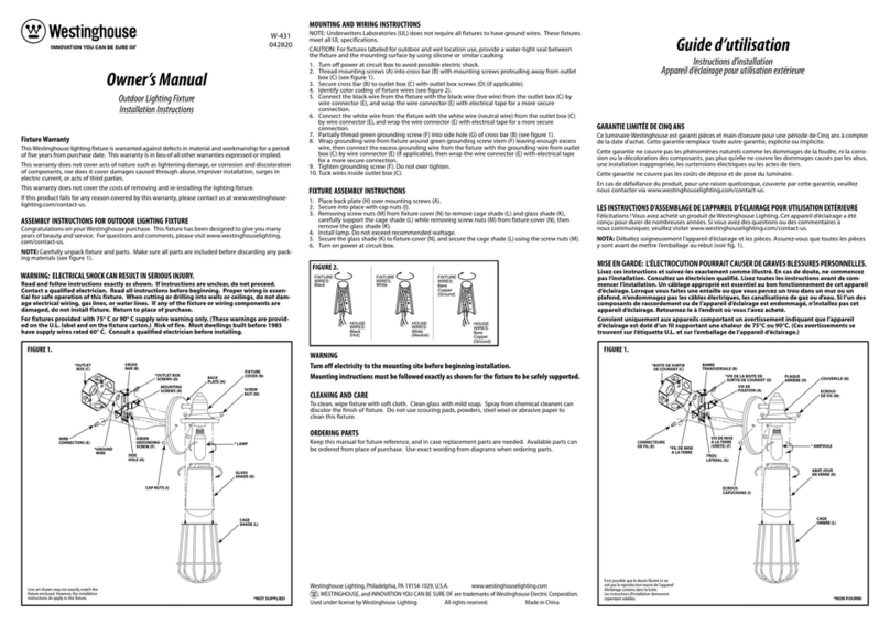 Westinghouse W-431 owner's manual