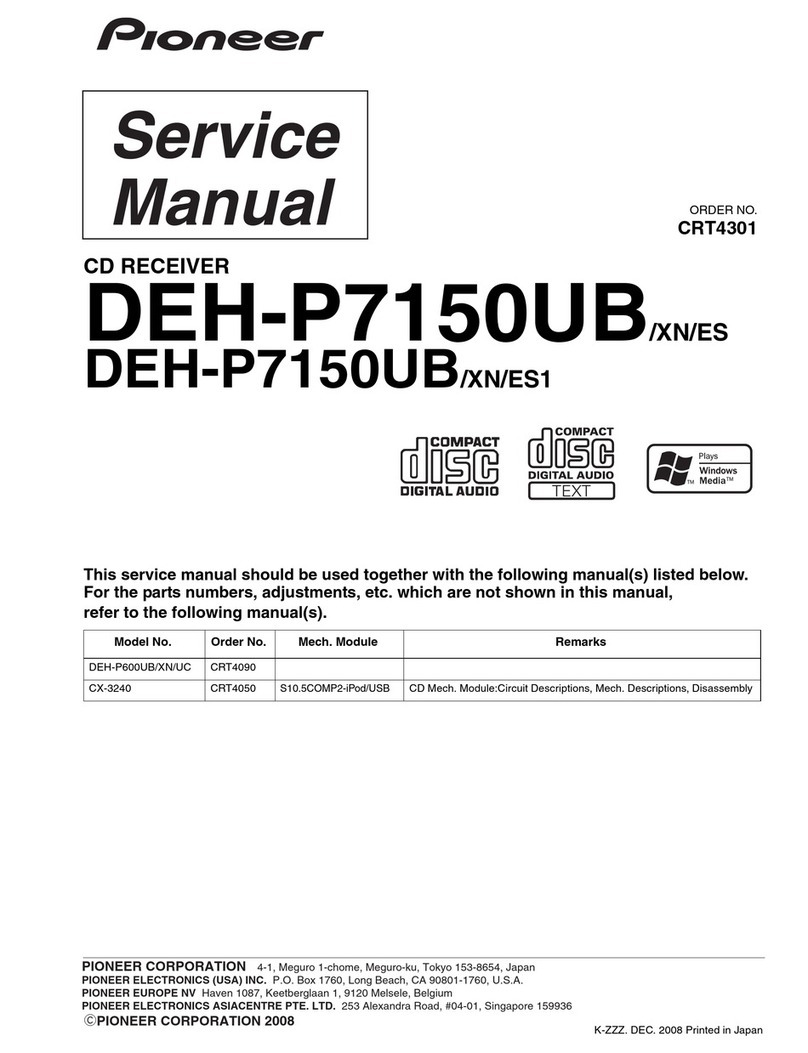 Pioneer DEH-P7150UB/XN/ES Service manual