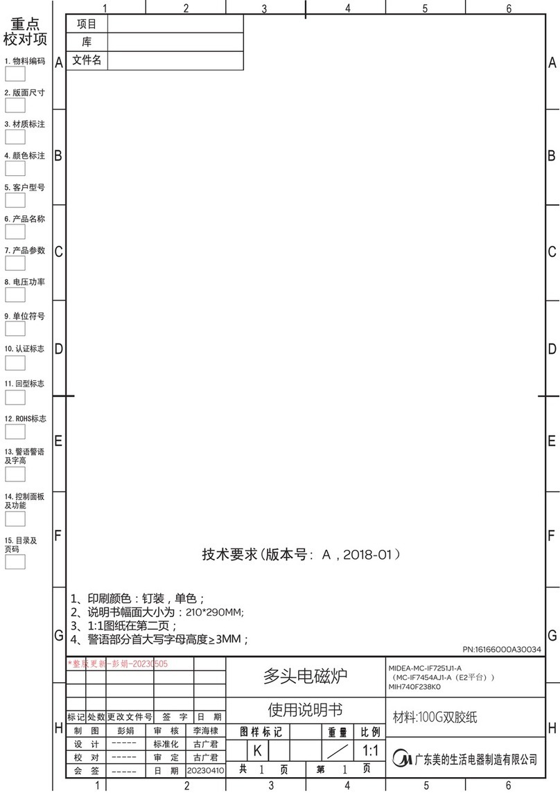 Midea MIH740F238K0 User manual Midea MIH740F238K0 User manual