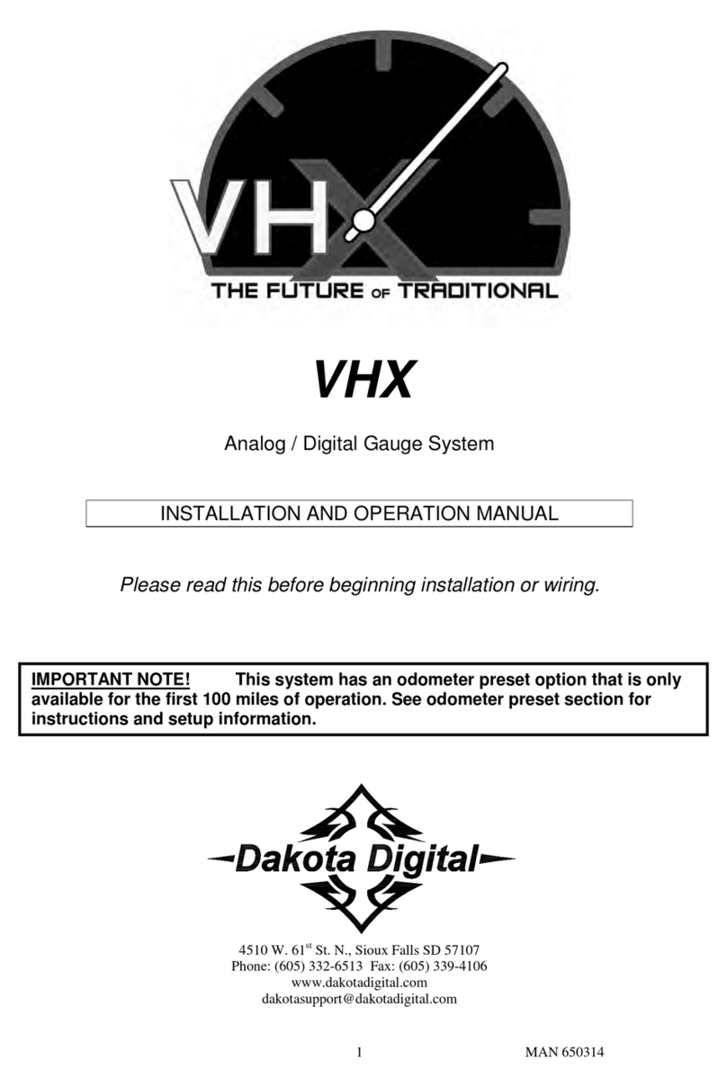 Dakota Digital VHX-67C-CAM-K-B User manual