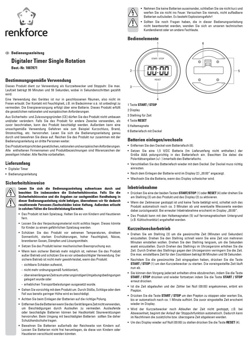Renkforce 1007071 operating instructions