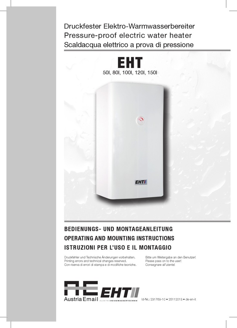 Austria Email EHT 80l Operating and mounting instructions